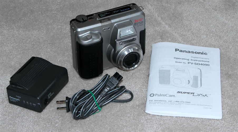 panasonic pv-sd4090 vintage floppy disk digital camera 1999