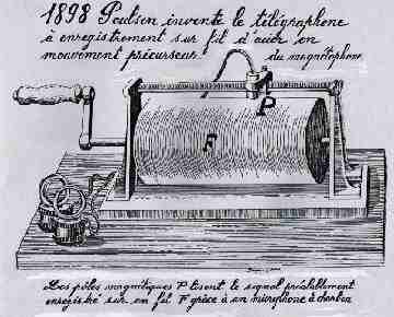 poulsen telegraphphone magnetic sound recording 1898